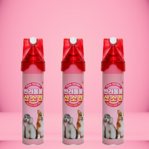 강아지 산소캔 노령견 고양이 반려동물 산소, 3개, 816ml