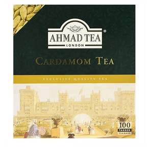 Ahmad Tea Cadamom Tea 아마드티 카더멈 카르다몸 블랙티 홍차 100티백, 1개, 100개입