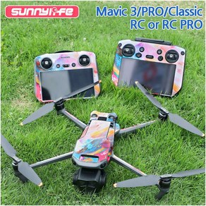 호환 Sunnylife DJI 매빅3 프로 클래식 RC PRO 조종기 카모 스킨 튜닝 데코 스티커 꾸미기, NO.2, 1개