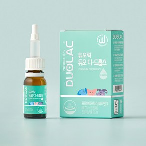 [듀오락]듀오 디 드롭스7.5ml (45일분) 1개 / 아기 액상 유산균 + 비타민D(드롭퍼 포함), 듀오디드롭스 프로바이오틱스 유산균 + 비타민D 7.5m, 7.5ml