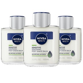 Nivea Men Sensitive Post Shave Balm 3.3 Fl Oz Bottle, 3개, 100ml