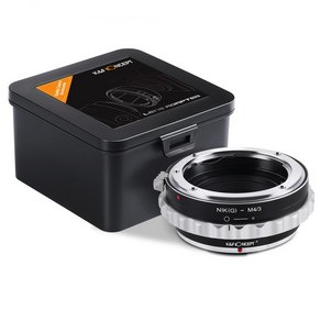 KnF NIK(G)-M4/3 렌즈 어댑터 니콘 G 렌즈 - M43 바디 (뒤캡옵션) Nikon G Lens to M4/3 adapte (M43 cap option), 1개, NIK(G)-M4/3 어댑터