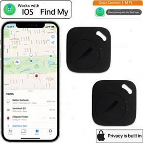 스마트태그 GPS 위치 추적기 분실방지 미아방지 반려견 반려묘 지갑 차 키 가방 블루투스 분실 방지 스마트 미니 개 고양이 애완 동물 IOS Find My 앱, 없음