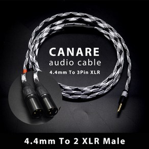 음향 HIFI 밸런스 오디오 케이블 일본 카나레 4.4mm-2 XLR 암 수 0.5m 1m 1.5m 2m 3m 5m NO1107, 6) 4.4mm to XLR Male - 1m