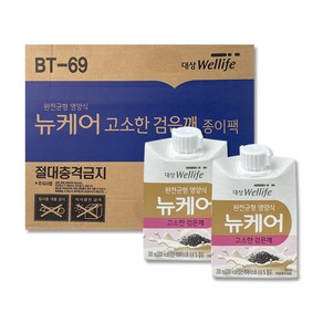 대상웰라이프 뉴케어 고소한 검은깨 뚜껑 200ml 식사대용 환자식 영양식, 30개