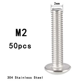 ISO7380 ZONSANTA 스틸 M6 M4 M2 원형 스테인레스 M3 A2 M5 304, M2 x 50Pieces, 30mm