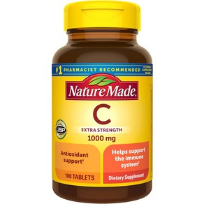 Nature Made Extra Strength 비타민 C 1000 mg 지원을 위한 건강 보조 식품 300정 300일분