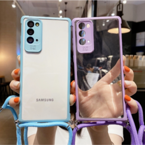 갤럭시 S22 케이스 스트랩 넥스트랩 크로스스트랩 투명 폰케이스 galaxy ulta plus stap case S22+ 플러스 울트라