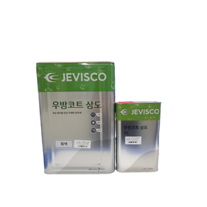 제비스코 우레탄페인트 옥상방수 우방코트 하도 중도 상도, L상도 녹색 12.6L, 1개
