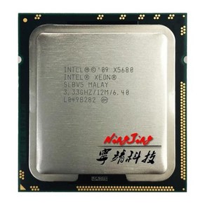 인텔 제온 프로세서 X5680 3.3 GHz 사용 6 코어 12 스레드 130W LGA 소켓, 한개옵션0