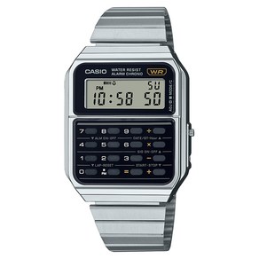 CASIO 카시오 CA-500WE-1A 메탈릭 공용 계산기시계