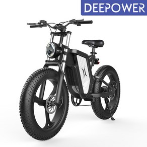 2023 DEEPOWER 20인치 2000 48V 15Ah/25Ah 최신형 MTB 산악 자전거 전기 자전거 팻바이크 7단 변속