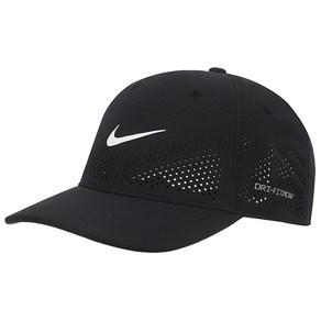 나이키 DRI-FIT ADV CLUB STRUCTURED SWOOSH CAP 스트랩 조절 모자, black, 1개