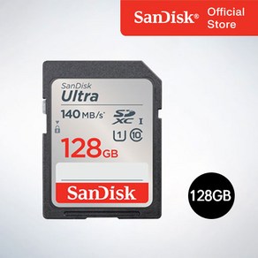 샌디스크 공식인증 SD메모리카드 SDXC ULTRA 울트라 DUNB 128GB, 1개