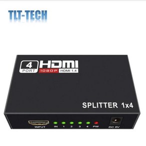 1x4 포트 HDMI 분배기 in 4K/2K 풀 울트라 1080p 및, 02 1X4_04 Eu, 1개