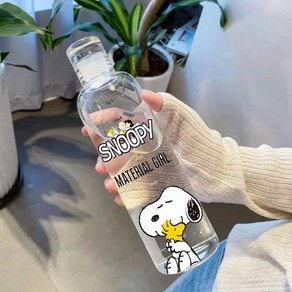 스누피 물병 애니메이션 스포츠 물컵 대용량 휴대용 플라스틱 컵, A.500ML, 1개, 3.snoopy 4