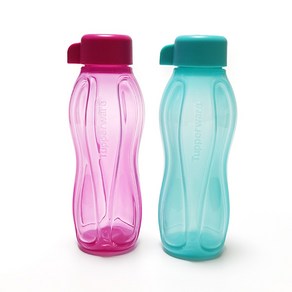 타파웨어 에코 미니 물통 310ml 2p, 그린+오렌지, 1개