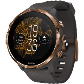 스마트워치 스트랩 셀프 여자 워치줄 Suunto 7 GPS 스포츠 스마트 워치, Stainless Steel, Gaphite Coppe, 1개