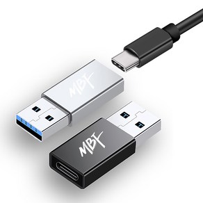 MBF C타입 to USB A 젠더 실버 UCF-UAM S 변환