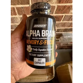 Onnit Labs Alpha Bain Memoy & Focus - 90 Capsules EXP 07/2025 Fee Ship. 801107, 1개, 90정