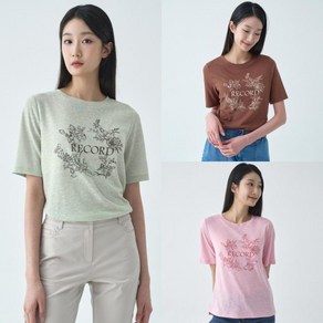 [지센] 여성 린넨 폴리 반팔 티셔츠 LCTSO422_[3컬러]