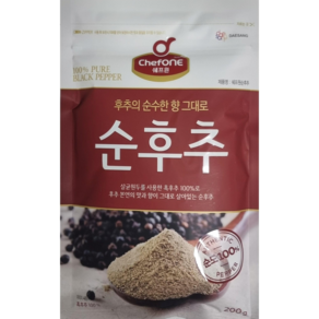 청정원 쉐프원 순후추 (파우치) 200g x 1개