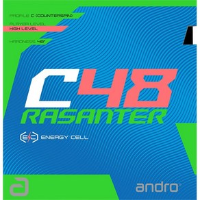 [안드로] 라잔터 C48 탁구러버, 빨강MAX, 1개