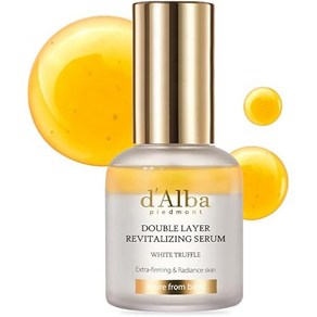 일본직발송 6. D ALBA PIEDMONT 달바(DALBA) 화이트 트뤼플 더블 레이어 리바이탈라이징 세럼 30ML 한국, One Size, 1개