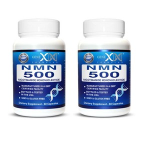 [당일출고] 제넥스포뮬러 NMN 500mg NAD+ 60캡슐, 2병, 60정, 2개