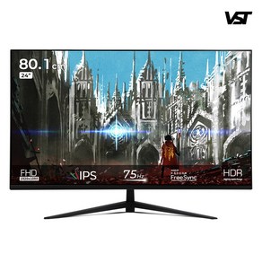 브이싱크텍 사무용 모니터 VF3201 80.1cm IPS FHD HDR 베젤리스 무결점