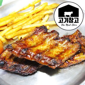 바베큐폭립400g(숯불향맛 매콤한맛) 등갈비/폭립/쪽갈비/폭립/스테이크, 숯불향맛400g, 1개, 400g