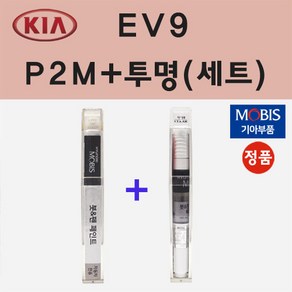 순정품 기아 EV9 P2M 판테라메탈 붓펜 페인트 + 투명마감용붓펜 8ml, 1개