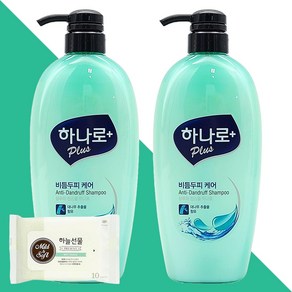 하나로플러스 비듬두피 케어 샴푸 680ml 2개(+하늘선물 물티슈 10매), 01 하나로 비듬두피케어 샴푸 680ml 2개, 2개