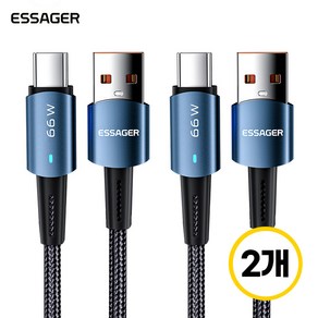 ESSAGER 선셋 6A USB A to C타입 고속 충전 케이블