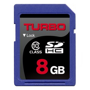 자바 TURBO SDHC8GB Class10 SD메모리카드 디지털카메라 네비게이션 8GB