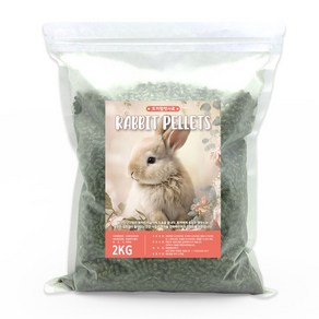 러브펫 토끼 기니피그사료 대용량 토끼펠렛 2kg, 5개