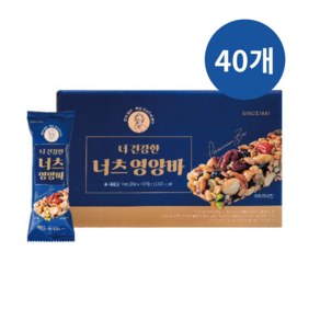 김규흔 명인 김규흔 한과 더 건강한 너츠 영양바, 40개, 25g