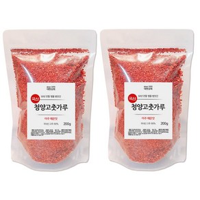 대현상회 국산 청양고춧가루 200gx2개세트, 2개, 200ml