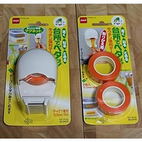 일본주방 메모 테이프/키친메모테이프/주방메모테이프(GD0079), 본체+테이프1p