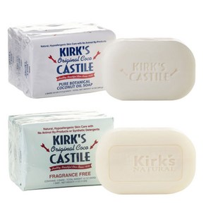 컬크스 오리지널 코코 카스티야 비누 340g (113g x 3개) / Kirk’s Coco Castile Soap 4oz 3 Pack