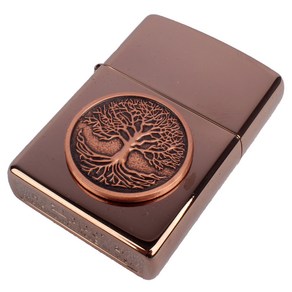 ZIPPO 지포라이터 49638 TREE OF LIFE EMBLEM 오일포함