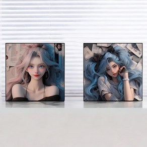 리틀보트 징크스 만화풍 장식 그림1+1, 징크스&세라핀