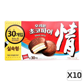 오리온 초코파이 대용량 실속형 30P, 10개, 1.17kg