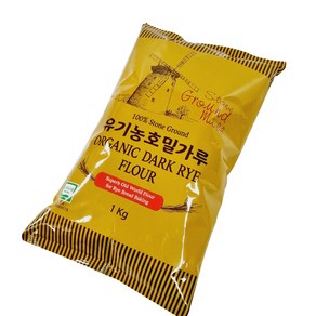 밥스레드밀 맷돌에 간 유기농 호밀가루 1kg, 1kg × 1개, 1개