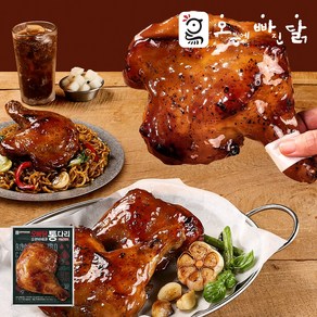 오빠닭 오븐바베큐 통다리 마늘간장맛, 4개, 190g