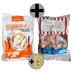 닭껍질 교자 900g + 웨스턴 핫 윙스틱 1kg 참소스 서비스!!!, 1개