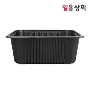 [ILYONG] 실링용기 JH 23199 2500ml 300개 검정, 1개