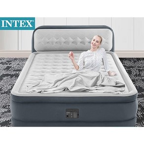 INTEX 인텍스 에어 충전 듀라밈 디럭스 펌프내장형(전기펌프)대 자충침대 캠핑감성매트, 옵션1