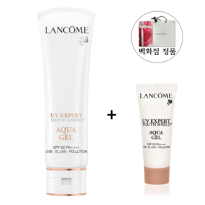 랑콤 UV 엑스퍼트 유스 쉴드 아쿠아젤 유기자차 선크림 50ml [백화점 선물 포장] 샘플 미니 10ml 추가 증정 (총 60ml) SPF 50 PA ++++