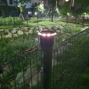 태양광 정원등 LED 센서등 태양열 야외 경관 조명 캡 휀스등 80mm